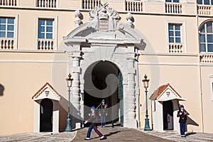 PrinceÃ¢â¬â¢s Palace of Monaco during the Changing of the Guard